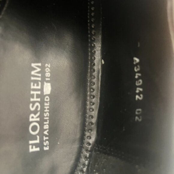 Florsheim Mens Black Leather Cap Toe Oxford Dress Shoes Size 13D - Picture 7 of 7